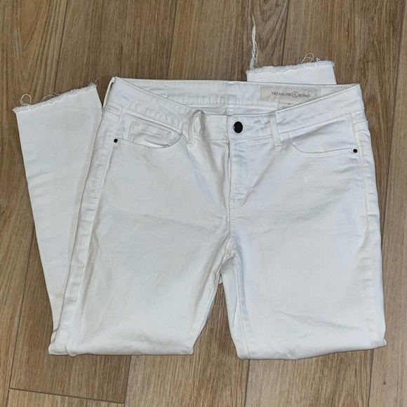 Treasure & Bond Denim - Treasure & Bond Distressed White Skinny Jeans | Size 27